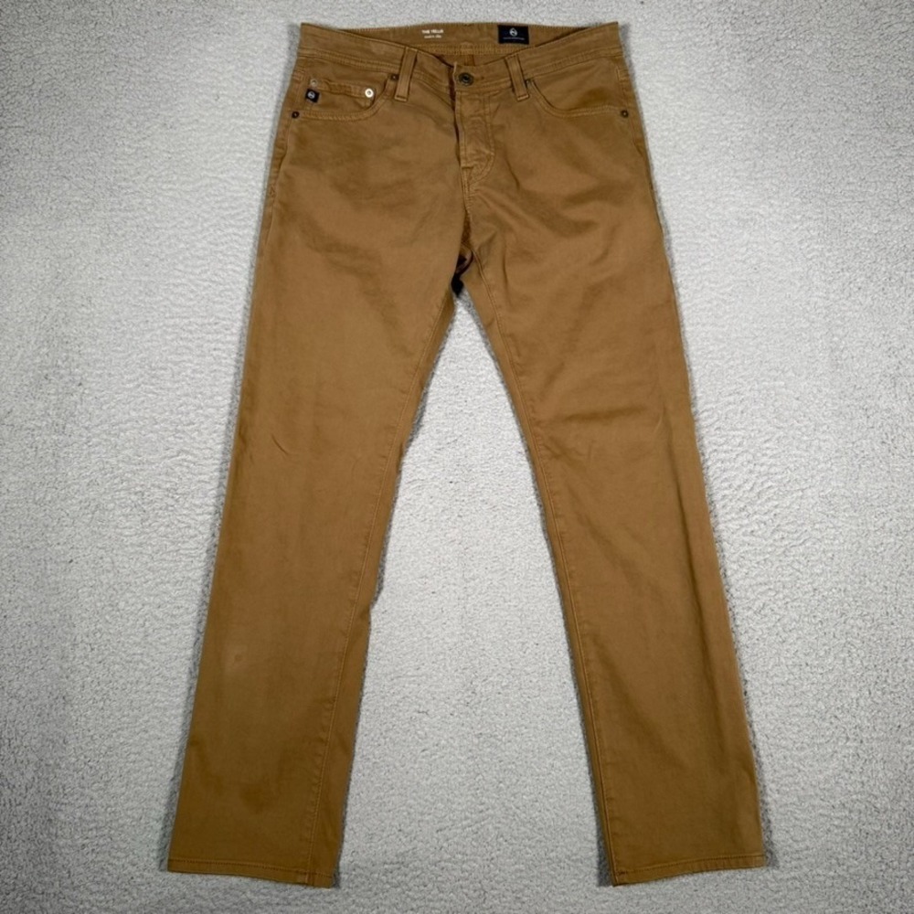 AG Adriano Goldschmied Pants Mens 30x29 Brown Tellis Modern Slim Chino Preppy